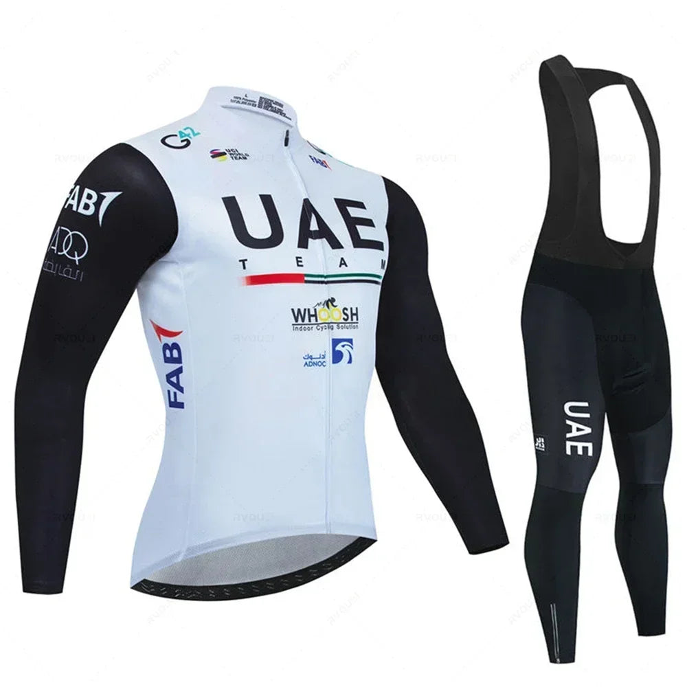 Ensemble de maillot de cyclisme d'automne