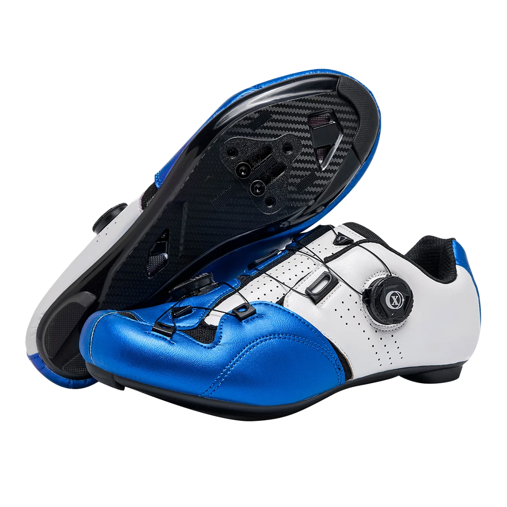 chaussures de cyclisme sur route pour homme  à crampons