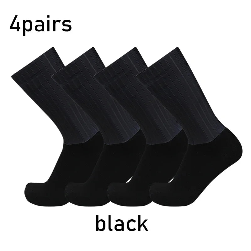 Chaussettes de cyclisme professionnelles, respirantes, absorbant la sueur,