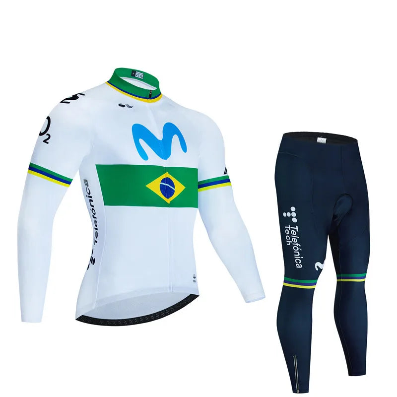 ensemble MAILLOT  cyclisme pour homme à manches longues