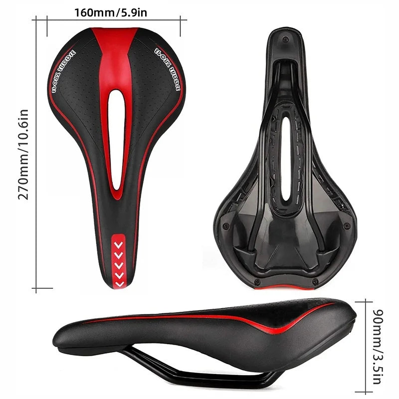 Selle de vélo confortable avec zone ergonomique pour hommes et femmes